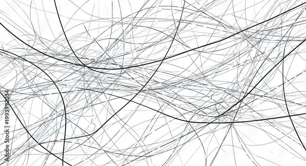 Obraz premium Complex Network of Intersecting Lines and Dashed Patterns.