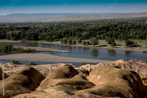 Wucaitan Danxia Landform in Xinjiang China