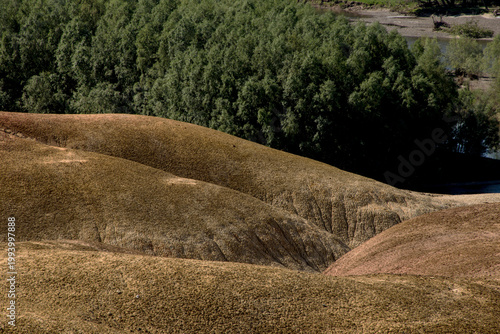 Wucaitan Danxia Landform in Xinjiang China