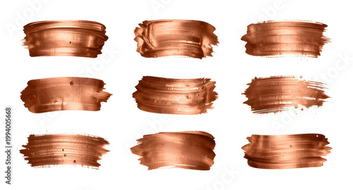 copper brush stroke, metallic paint, shiny texture, copper foil, abstract brush, paint stroke, gold texture, bronze stroke, artistic smear, grunge brush, metallic splash, foil texture, design element,
