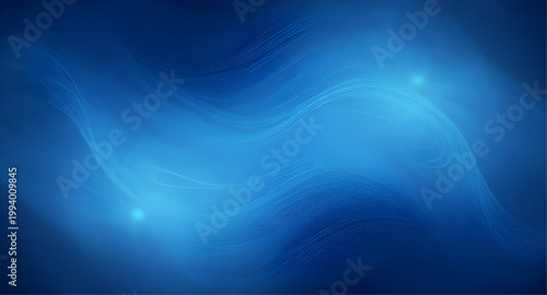 Canvas-taulu abstract, blue, background, gradient, wave, flow, smooth, glow, light, modern, d