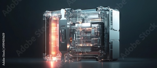 Advanced Fortress of Security with Cybernetic Features and Design