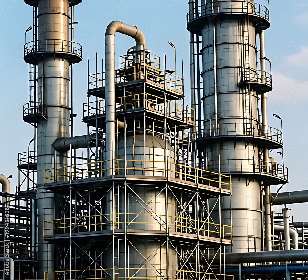 Fototapeta premium oil refinery factory