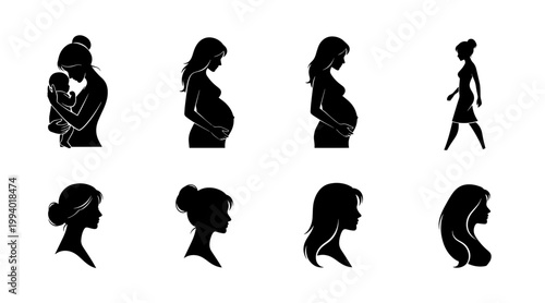 Womanhood Silhouette Collection: Pregnancy, Motherhood, and Transition to Everyday Life