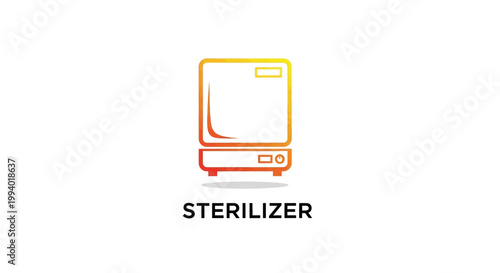 Modern Sterilizer Icon - Clean, Safe, and Hygienic Equipment.