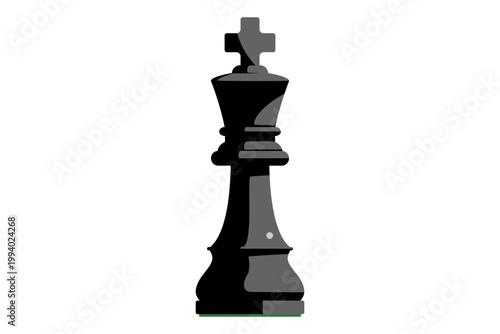 チェス　キング　黒　駒