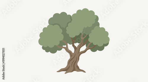 A cartoon illustration of a tree.
