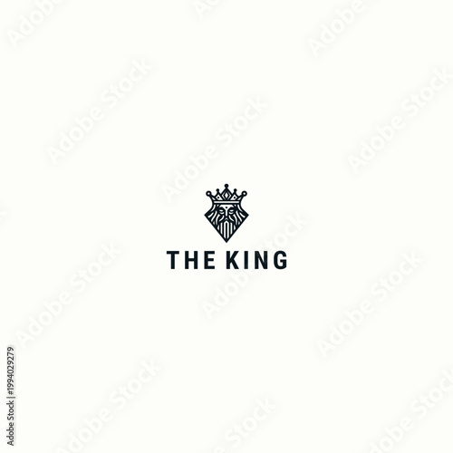 King logo design template vector illustration