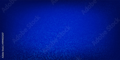 Blue glowing hexagon texture. Abstract neon hexagonal grid wallpaper. Navy honeycomb pattern backdrop. Vector modern technology, business, science, healthcare, medicine, presentation design background