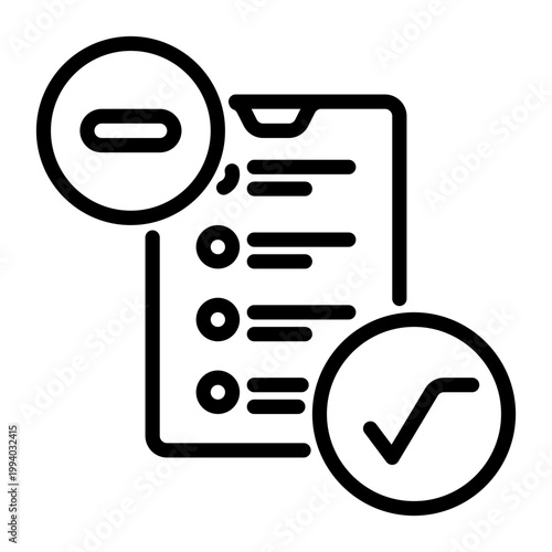 Status icon, line icon style