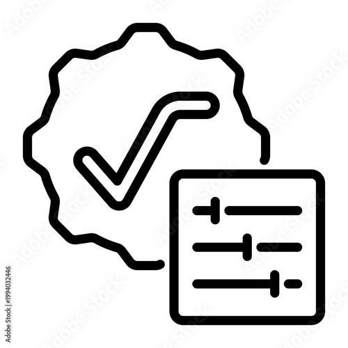 Control icon, line icon style