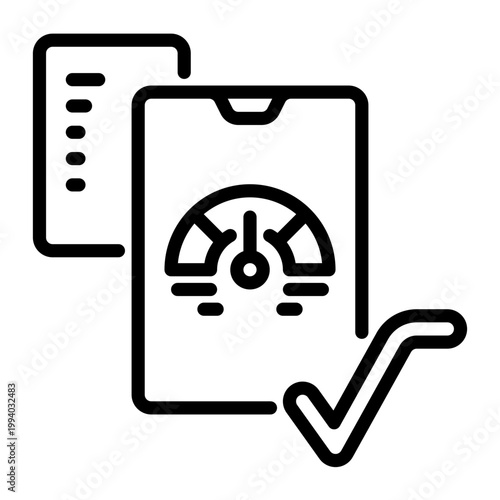 Indicator icon, line icon style