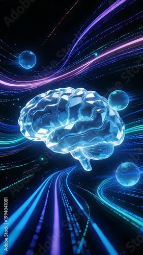 Crystal brain in cosmic space