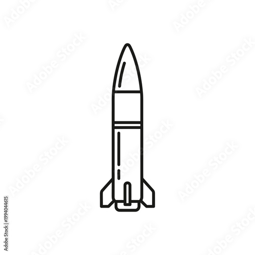 Detailed illustration of a rocket.