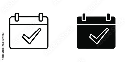 Contrast of completed tasks on calendar icons with different background colors