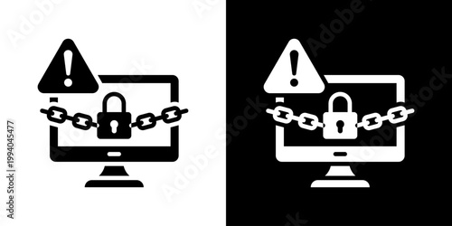 Ransomware Icon Set Multiple Style Collection