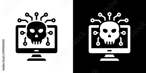 Cybercrime Icon Set Multiple Style Collection