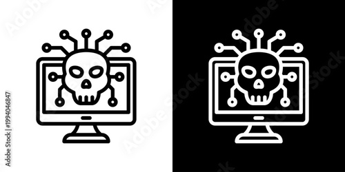 Cybercrime Icon Set Multiple Style Collection