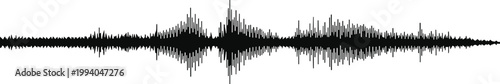 Sound effect waveform for film and video postproduction