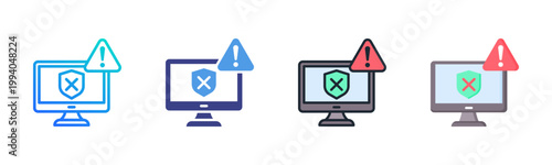 Zero Day Icon Set Multiple Style Collection