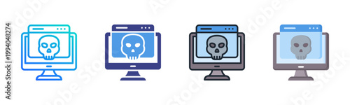 Exploit Icon Set Multiple Style Collection
