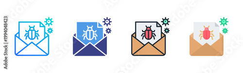 Spam Icon Set Multiple Style Collection