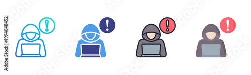 Hacker Icon Set Multiple Style Collection