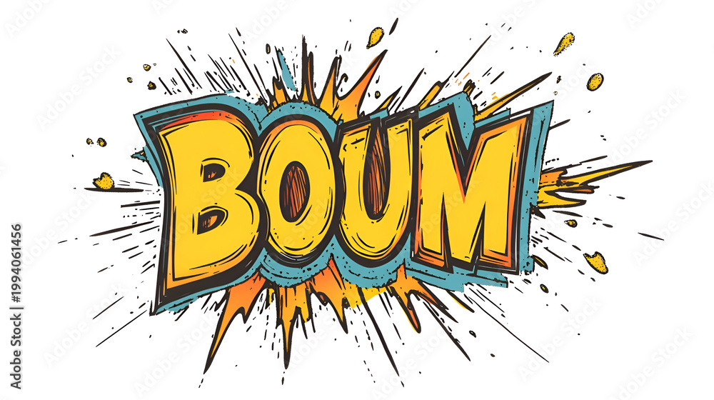 comic book explosion vector