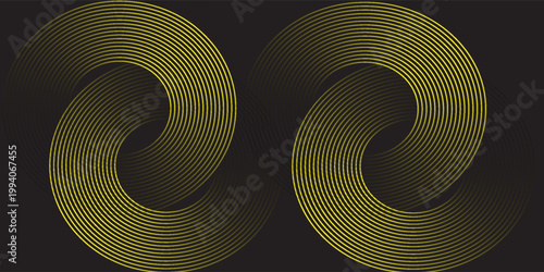 Abstract Overlapping Gradient Circles on Gray Background