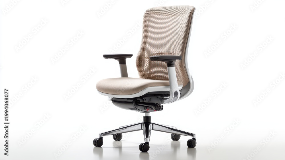 Obraz premium Modern Ergonomic Office Chair with Mesh Back and Comfortable Design