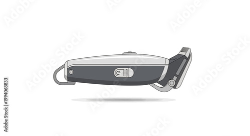 Electric hair clipper vector illustration with sleek modern design