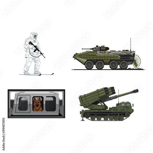 Military Equipment and Personnel Collection Various Items