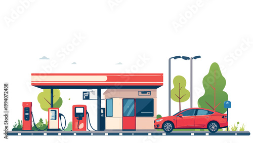 car petrol filling terminal