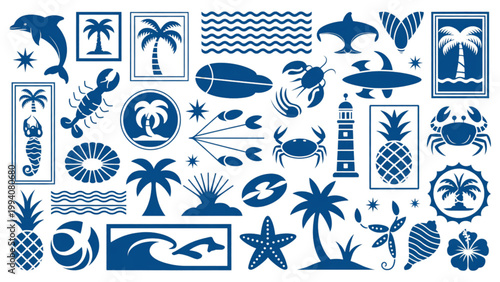 Ancient egyptian hieroglyphics and symbols collection depicting deities, animals, and tools Vector