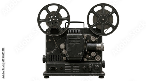 Quadro su tela Vintage metal film projector with dual film reels