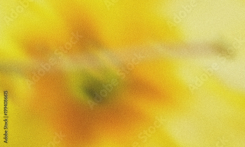 Abstract yellow flower blur background with soft focus warm bright floral texture backdrop