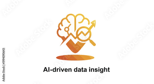 AI-Driven Data Insight - A Conceptual Representation of Brain and Analytics.