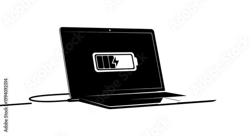 Laptop displaying 4G LTE signal icon on screen for fast internet connectivity concept