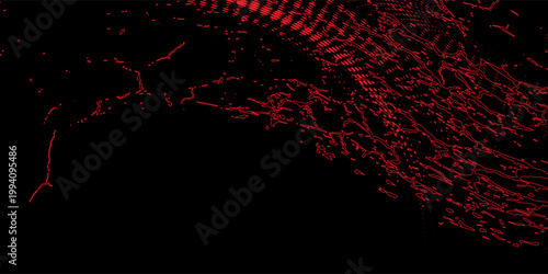 red black brush wrap car sticker pattern abstract banner sporty lines red black color combination grunge brush pattern racing motorcycle design. Eps 10.
