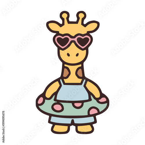 Giraffes Animal Illustration