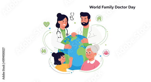 Doctors Family World Health Day.