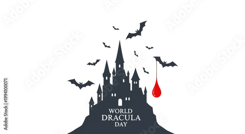 Dracula Day Castle Vampire Bats.