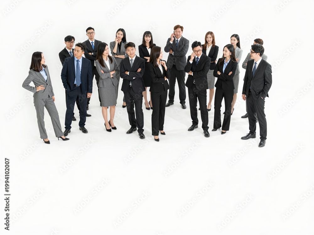 Obraz premium group of business people standing