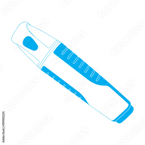 illustration of a colored highlighter or marker