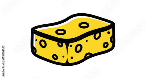 A wedge of yellow cheese.