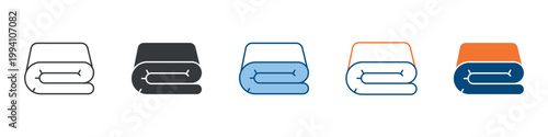Blanket Icon Set Multiple Style Collection