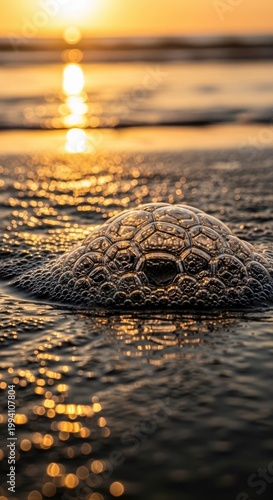 Sunsets Embrace - A Seafoams Gentle Touch.