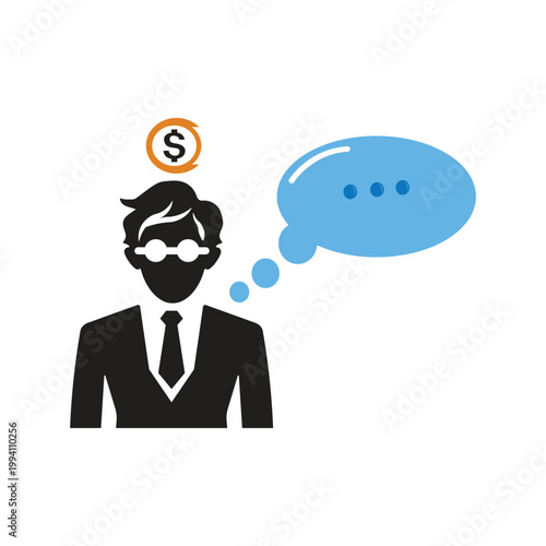 Customer Support Communication Business Icon Design