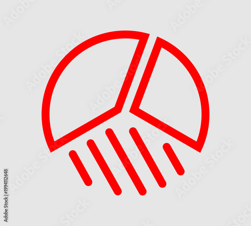 Data chart icon multiple style collection 
