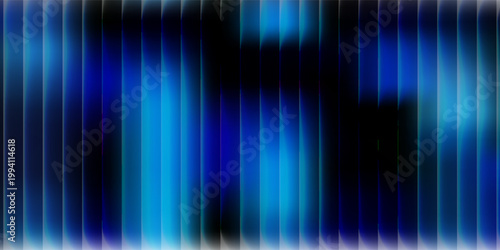 A dark, abstract background composed of vertical blue lines intersected by dramatic beams of light, creating a sense of depth and futuristic energy.